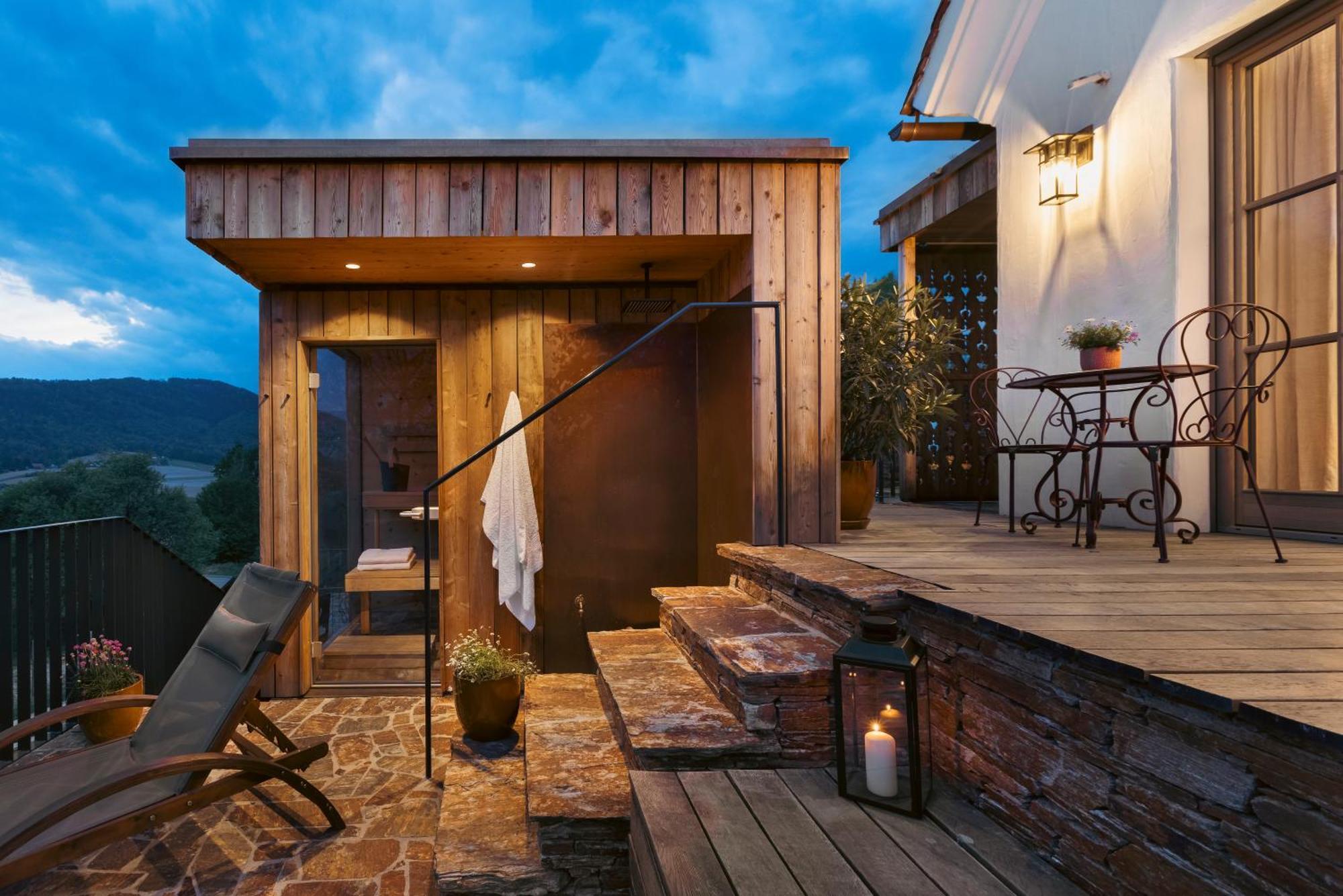 Am Wildbachberg - Luxus Ferienhaeuser Mit Infinitypool, Privatsauna Und Weinkeller Deutschlandsberg Exterior foto